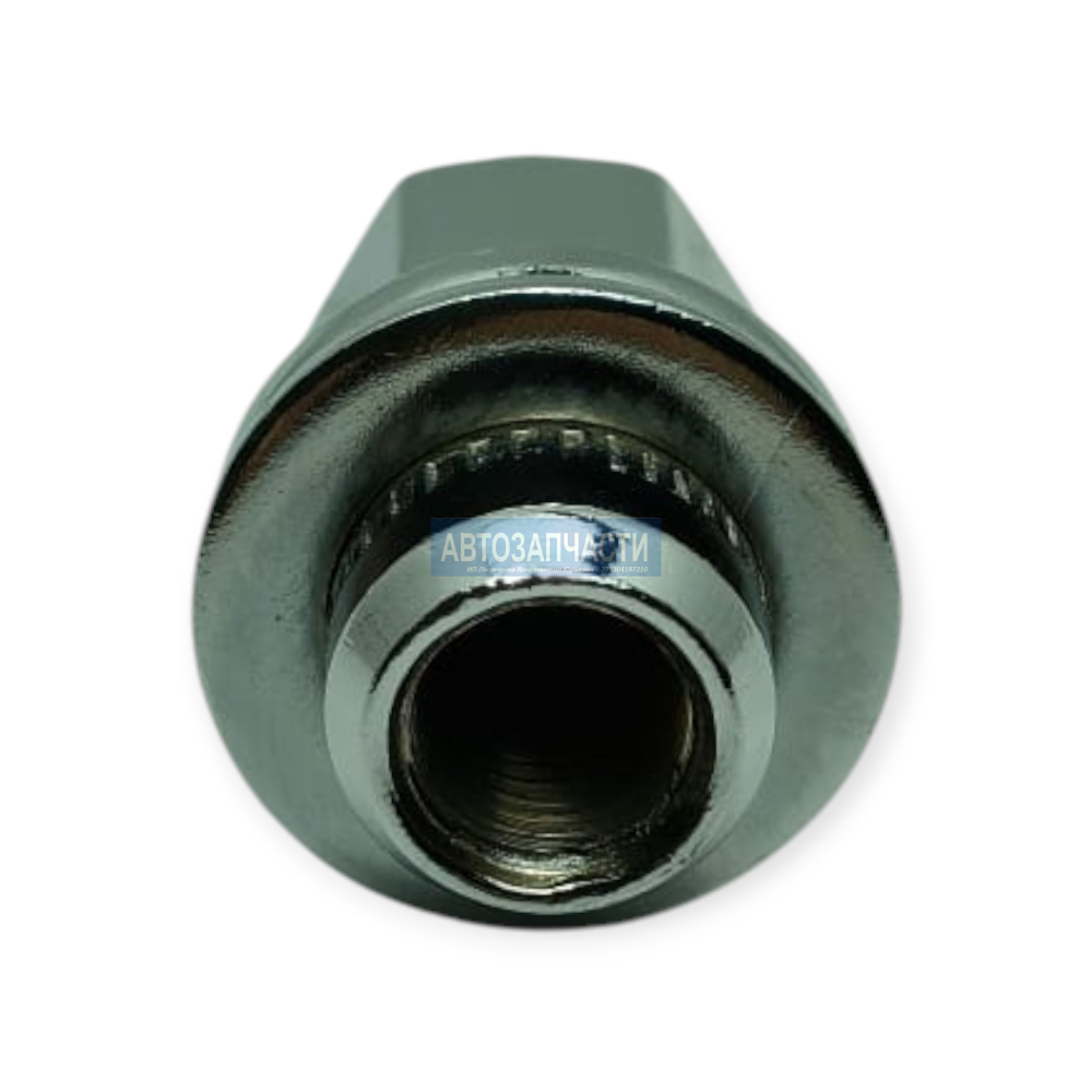 Гайка колесная с шайбой, M12 x 1,5, L=47, ключ 21, Хром