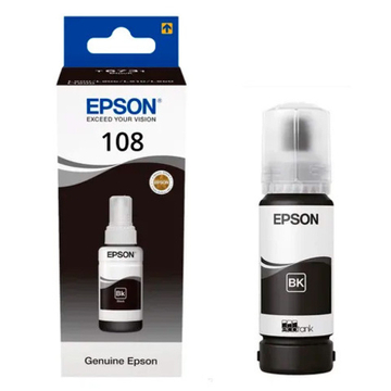 Контейнер с чернилами EPSON 108 (C13T09C14A) для L8050/L18050 черный