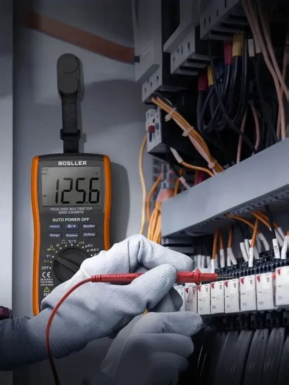 Мультиметр цифровой BOSLLER TopRange C6, тестер электрический профессиональный