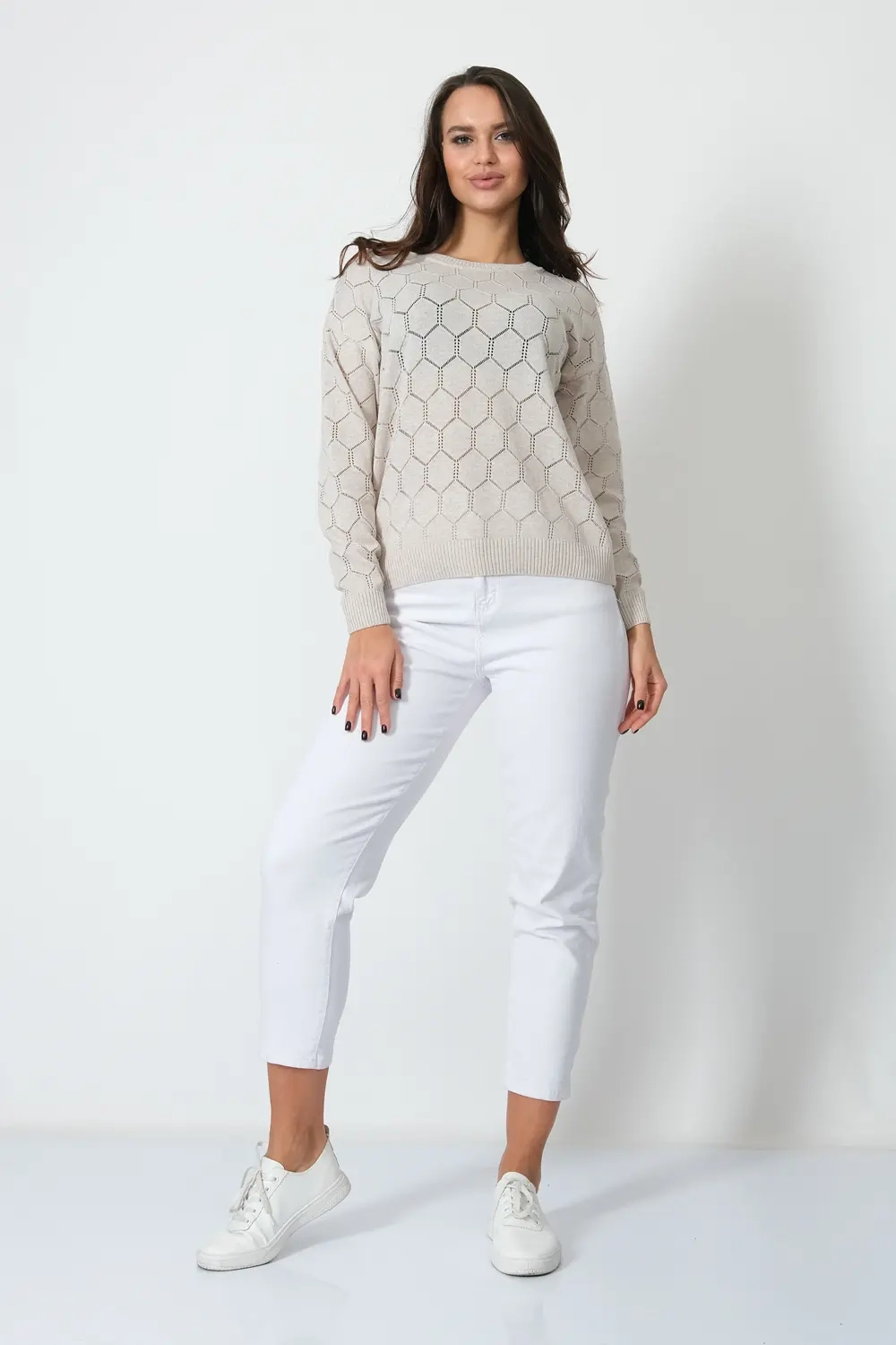 Джемпер М 3083/молочный