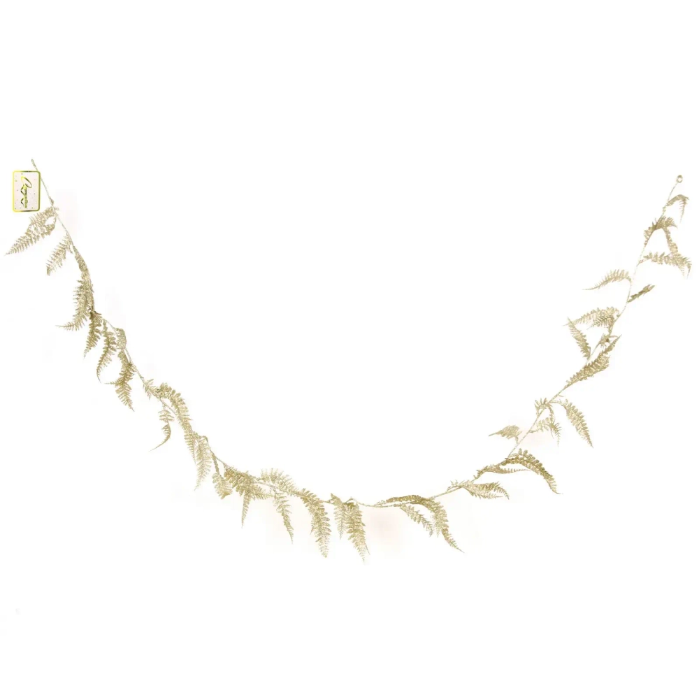 Украшение новогоднее «Сияющий папоротник» 1,80 м, Золото