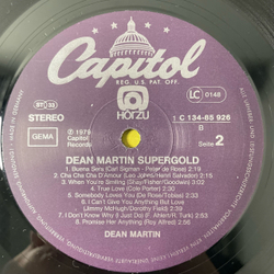 Винтажная виниловая пластинка LP Dean Martin Supergold (Германия 1979)