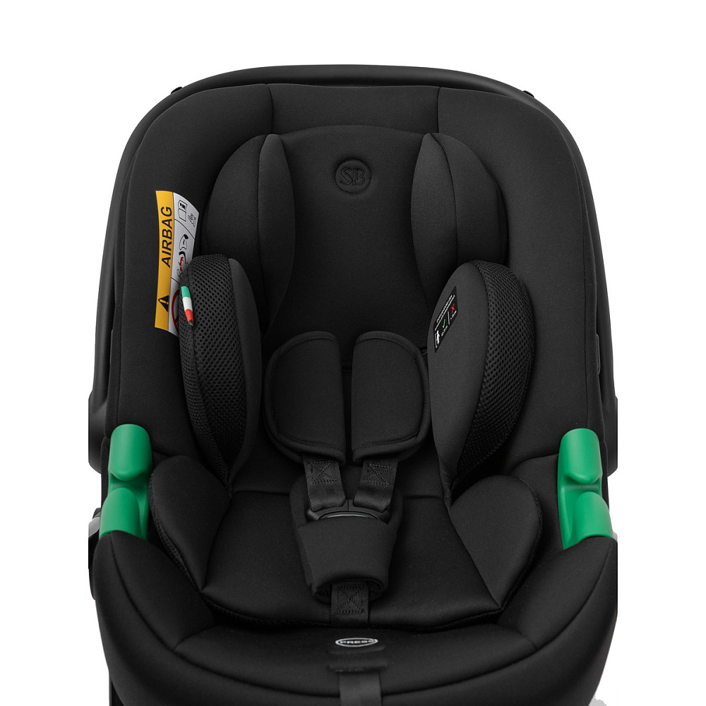 Коляска 4 в 1 Sweet Baby SBL Dolce + автокресло Elegante Plus с базой i-Size ISOFIX DK780 Black