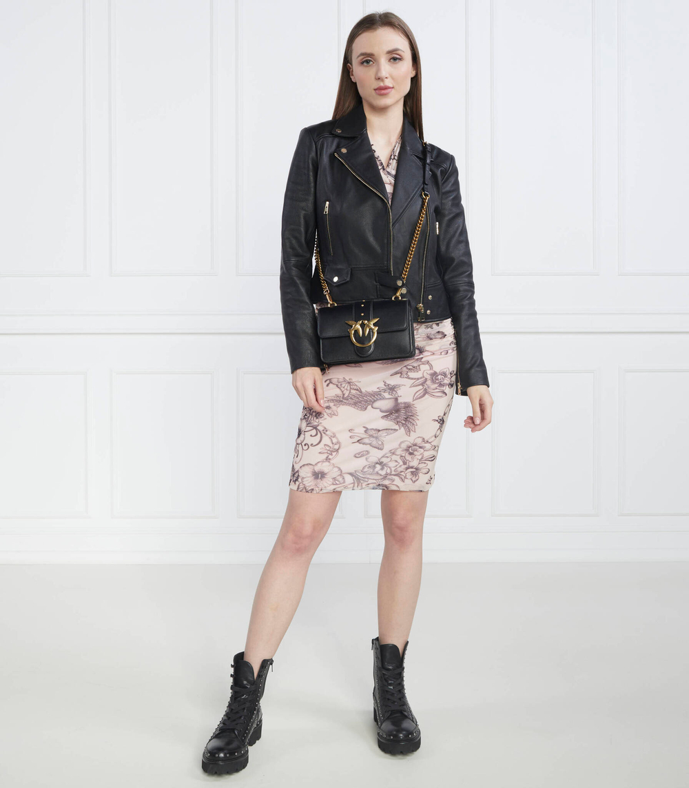 "кожаная косуха
 байкерская куртка" sensibile Pinko - черный(100267 Y6WL)