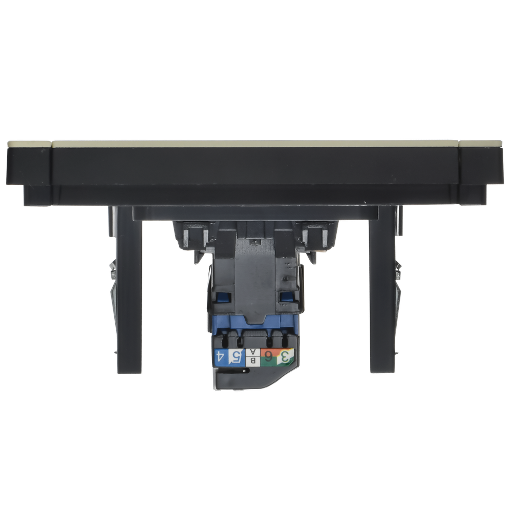 FORTE&PIANO Розетка компьютерная RJ45 кат.6 FP831M металл серый сланец IEK