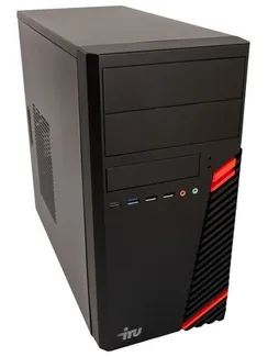 Компьютер IRU Office 510H5SM MT, i3 10105, 16Гб, SSD 256 Гб, UHDG 630 , FDos, чёрный