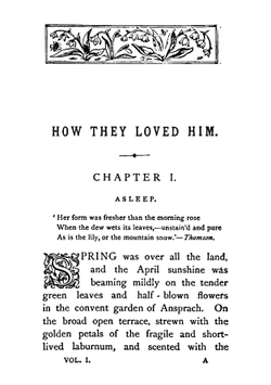 How they loved him : a novel. Volume 1 | Florence Marryat