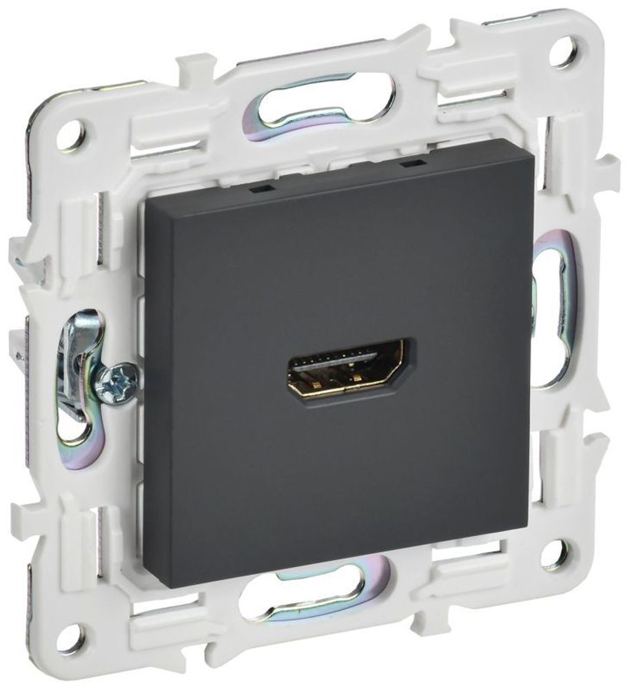 Розетка HDMI SKANDY SK-H01G графит IEK SK-H10-K53 Розетка HDMI SKANDY SK-H01G графит IEK SK-H10-K53