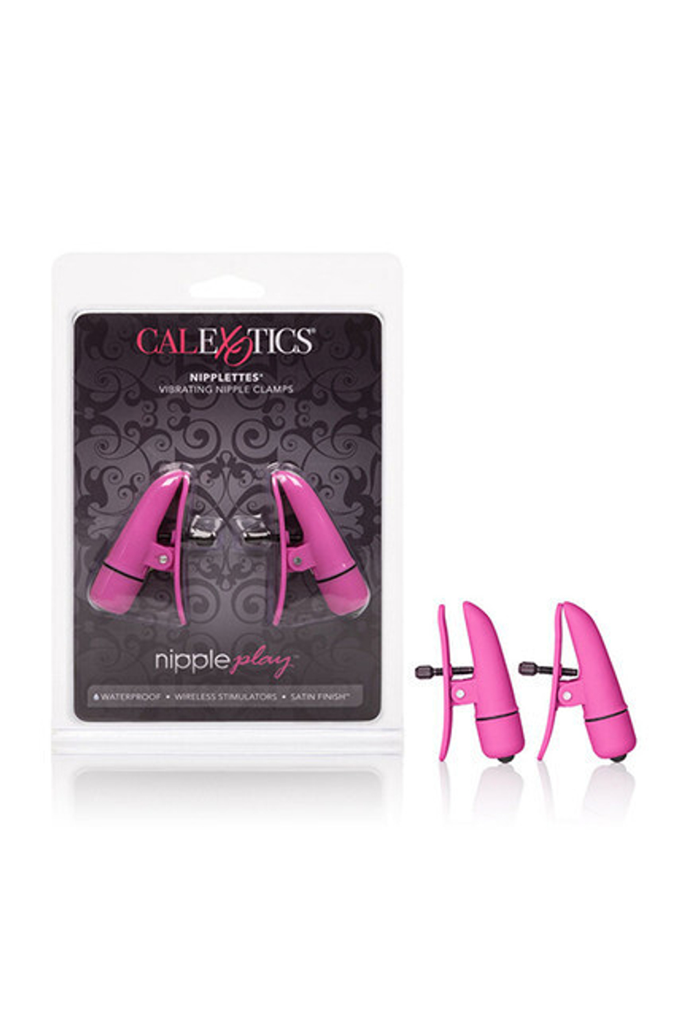 Зажимы на соски Nipple Play Nipplettes Pink с вибрацией (Цвет: розовый)