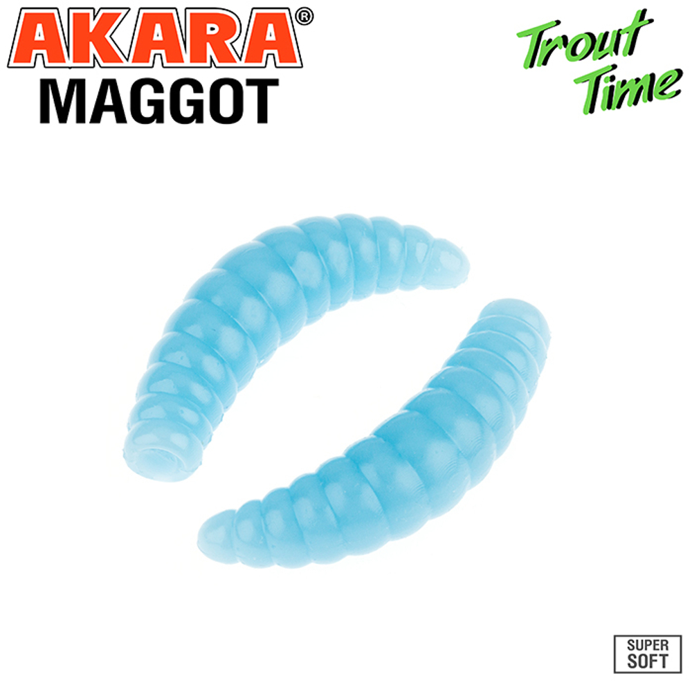 Силиконовая приманка Akara Trout Time MAGGOT 1,3 Cheese 463 (12 шт.)