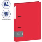Папка на 2-х кольцах, 40мм, Berlingo Soft Touch, 700мкм, внутренний карман, красная