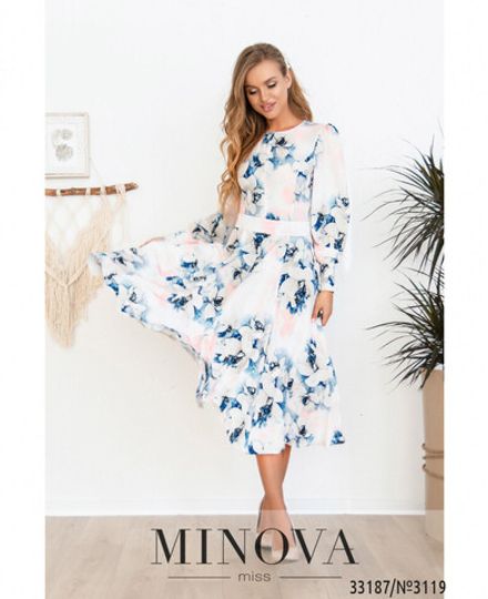 Платье 3119-пудра Minova Фото 2