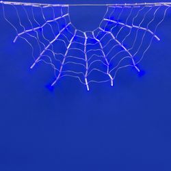 ULD-E3104-288-DTK BLUE IP20 RAINBOW-1 Занавес светодиодный фигурный Радуга-1. 3.1х0.4м. 4 подвеса. 288 светодиодов. Синий свет. Провод прозрачный. TM Uniel.