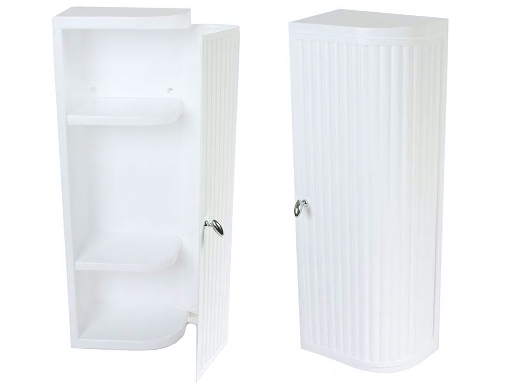 Шкафчик угловой Hilton Left (снежно-белый)