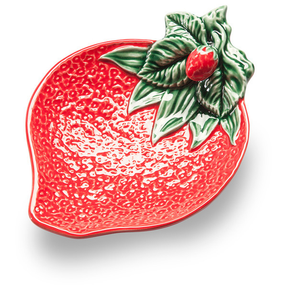 Блюдо для оливок Bordallo Pinheiro Земляника 21х15см