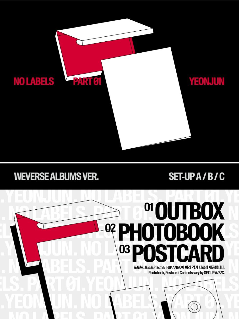 (ПРЕДЗАКАЗ) Альбом YEONJUN - NO LABELS: PART 01 WVS ALBUMS RANDOM Version