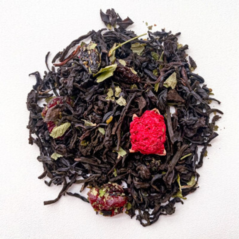 Черный чай BERRY-TEA с клюквой | 35гр | под чайник