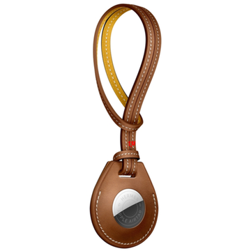 Умный брелок Apple AirTag Hermes подвеска для сумки Коричневый