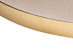 Кресло вращающееся Garda Decor Verona Colt 002-BEG бежевое/золотое