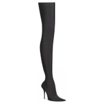 Balenciaga Knife 110mm Over The Knee Boots "Black Matte Spandex" Women"s