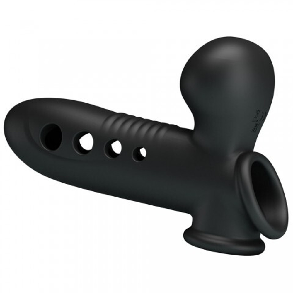 Насадка на пенис с эффектом расширения «Pretty Love Airbag Penis Sleeve Tyronn» черная