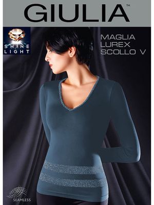 Футболка Maglia Lurex Scollo V Giulia