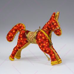Ёлочная игрушка Лошадка купить у производителя ☆ Кукольная мастерская ...