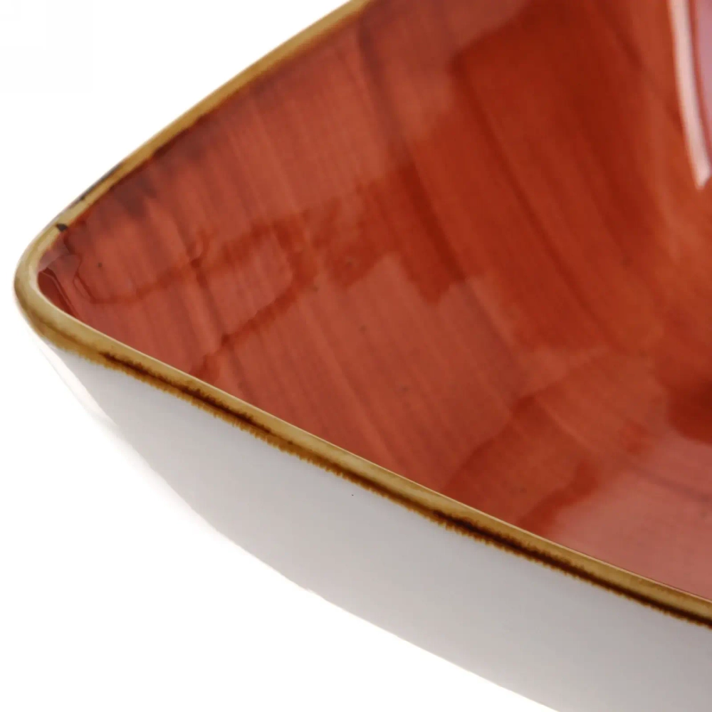 Салатник керамический «Corsica orange» 19,3*19,3*7см