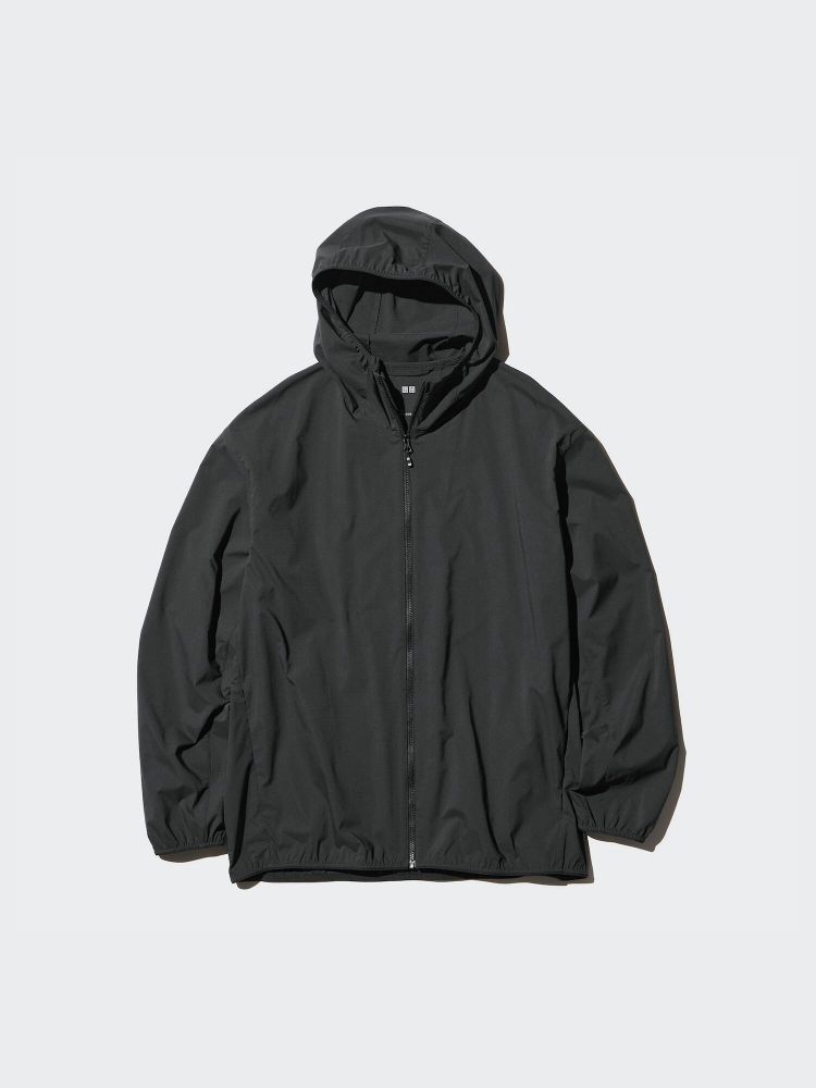 UNIQLO Парка с защитой от ультрафиолета, черный