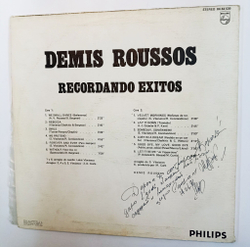 Винтажная виниловая пластинка Demis Roussos Recordando Exitos (Spain 1976)
