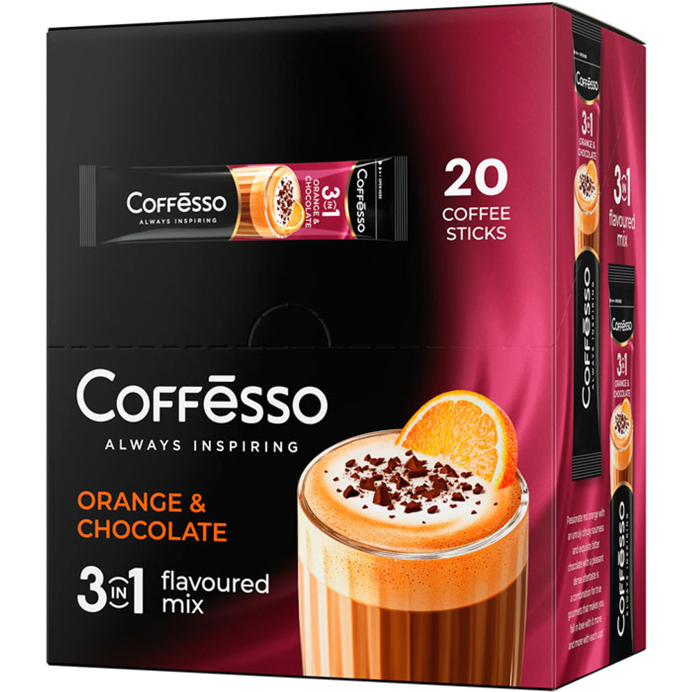 Кофе растворимый Coffesso Апельсин и шоколад 3в1 Х20 2186
