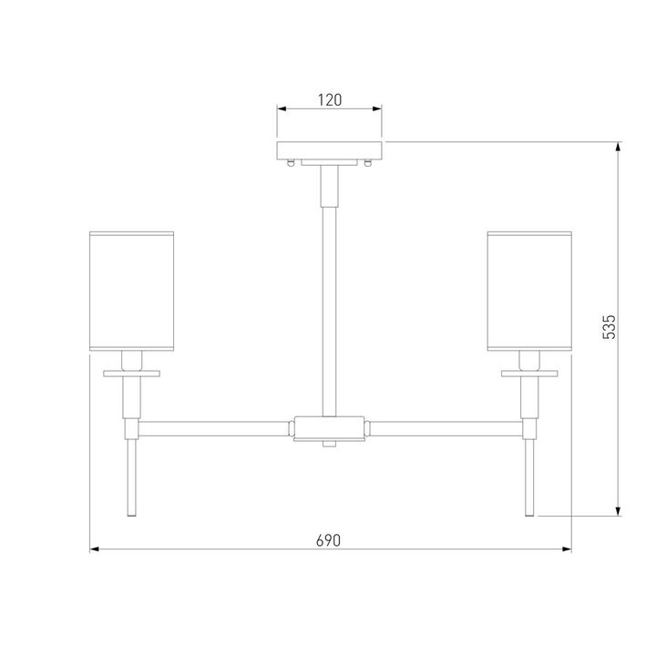 Подвесная люстра Eurosvet Brielle 60132/6 хром