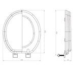 Сиденье для унитаза AQUA-Prime FLAT 0501, цвет белый