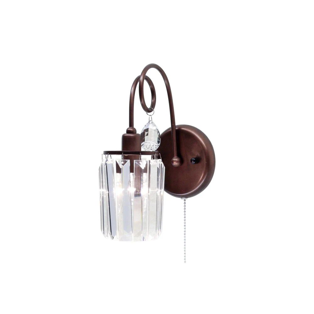 Citilux Синди CL330313 Бра хрустальное с выключателем Коричневое