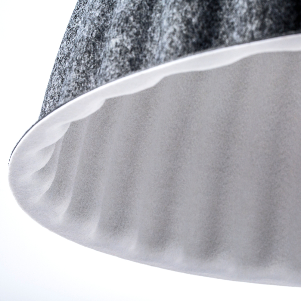 799557 Люстра FENICIA 1х12W (led) E27 ЧЕРНЫЙ/СЕРЫЙ