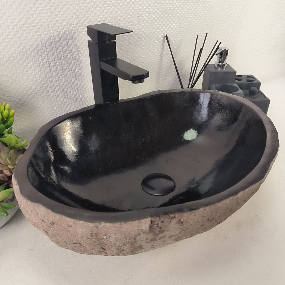Раковина из речного камня RS-65000 50*37*15 0857