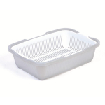 Туалет для кошек с сеткой св. серый