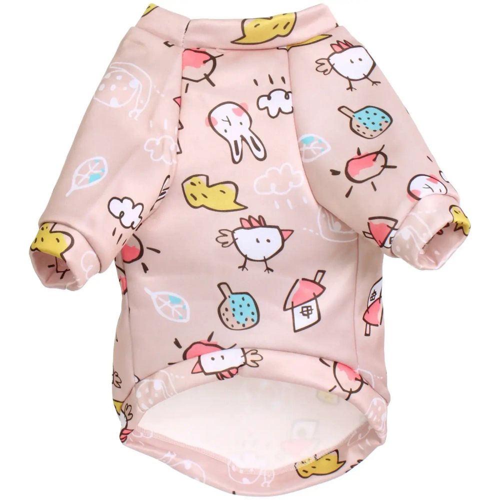 Кофта - толстовка для мелких пород собак «BRO Style», принт птички, р XL