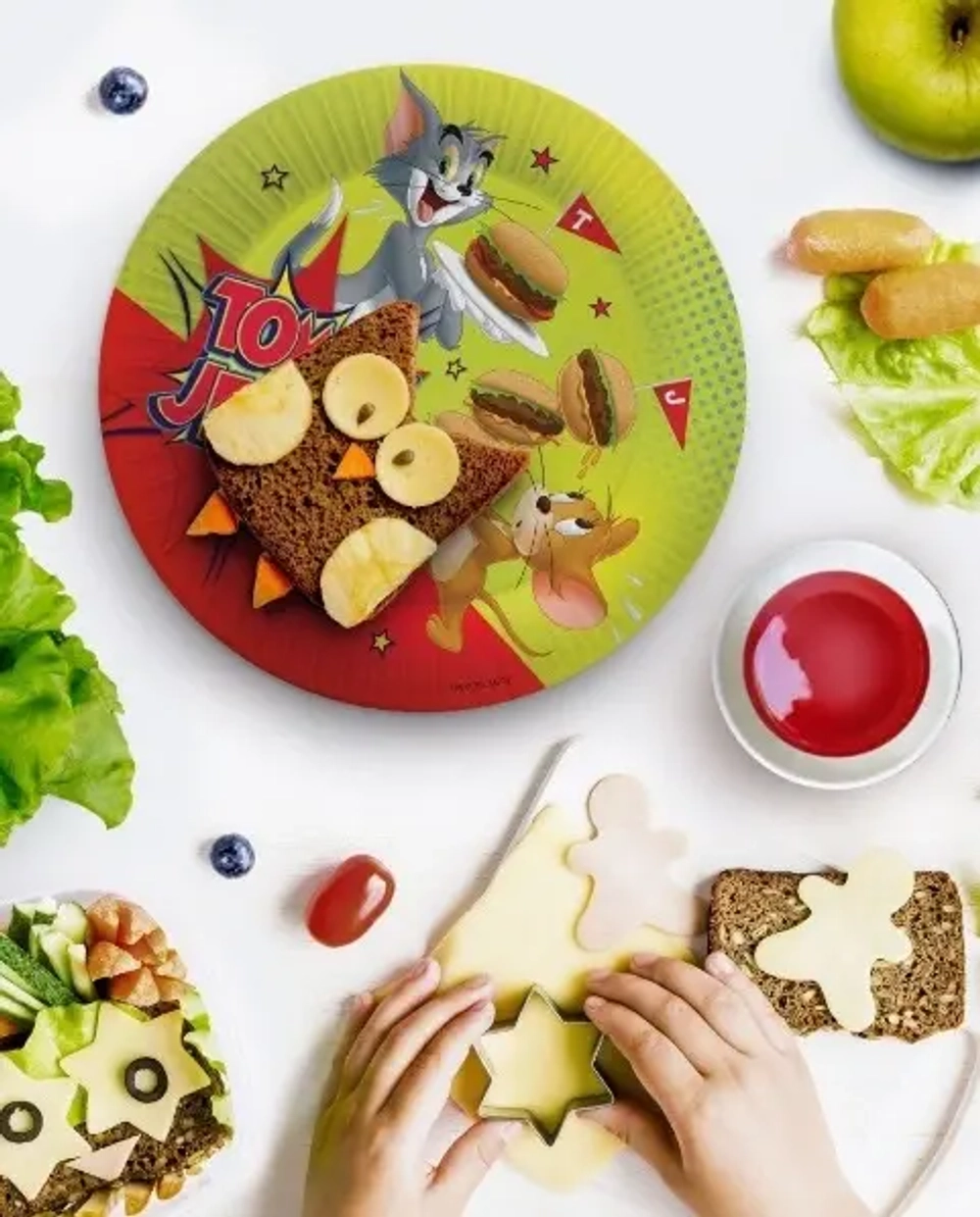 Набор бумажных тарелок 6шт 18см «Tom&Jerry»