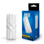 Белый силиконовый мастурбатор 13,5см Bior Toys Sex Expert SEM-55287