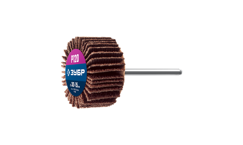 36600-120 Круг шлифовальный веерный лепестковый, P120, 30x15мм