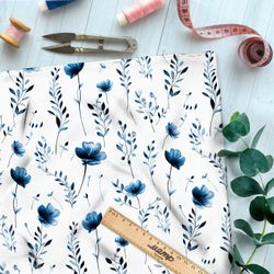 Ткань Ниагара Софт забытые цветочки