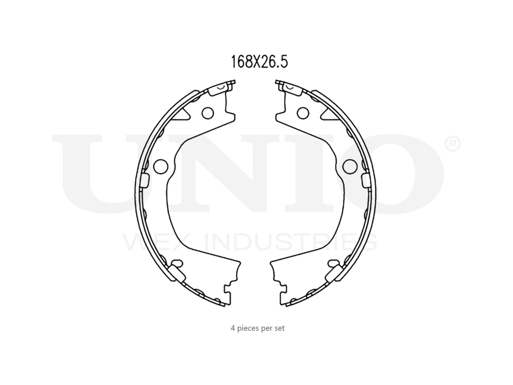 Колодки тормозные бараб. задние UNIO BRP-10105
