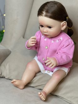 Кукла Реборн виниловая 55см в пакете (FA-314)