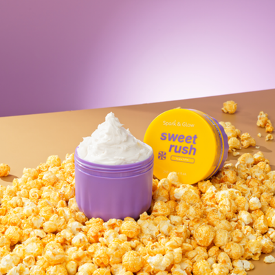 Баттер для тела с ароматом соленой карамели - Body butter purple toffee scent, 250мл