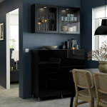 Комбинация для хранения - IKEA BESTÅ/BESTA /БЕСТА/БЕСТО ИКЕА, 120x42x213 см, черный,