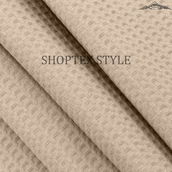 Вафельное полотно гладкокрашеное | ш.150 см | 240 г/м² | хлопок-100%