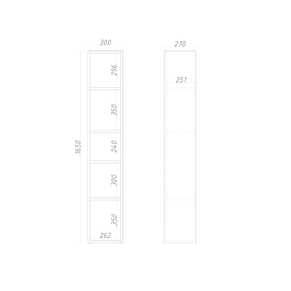 Стеллаж подвесной ML308