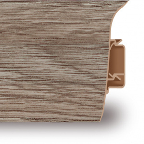 Плинтус ПВХ Aberhof ABF-60 8014 Дуб Арктический 60x20,5х2500 мм