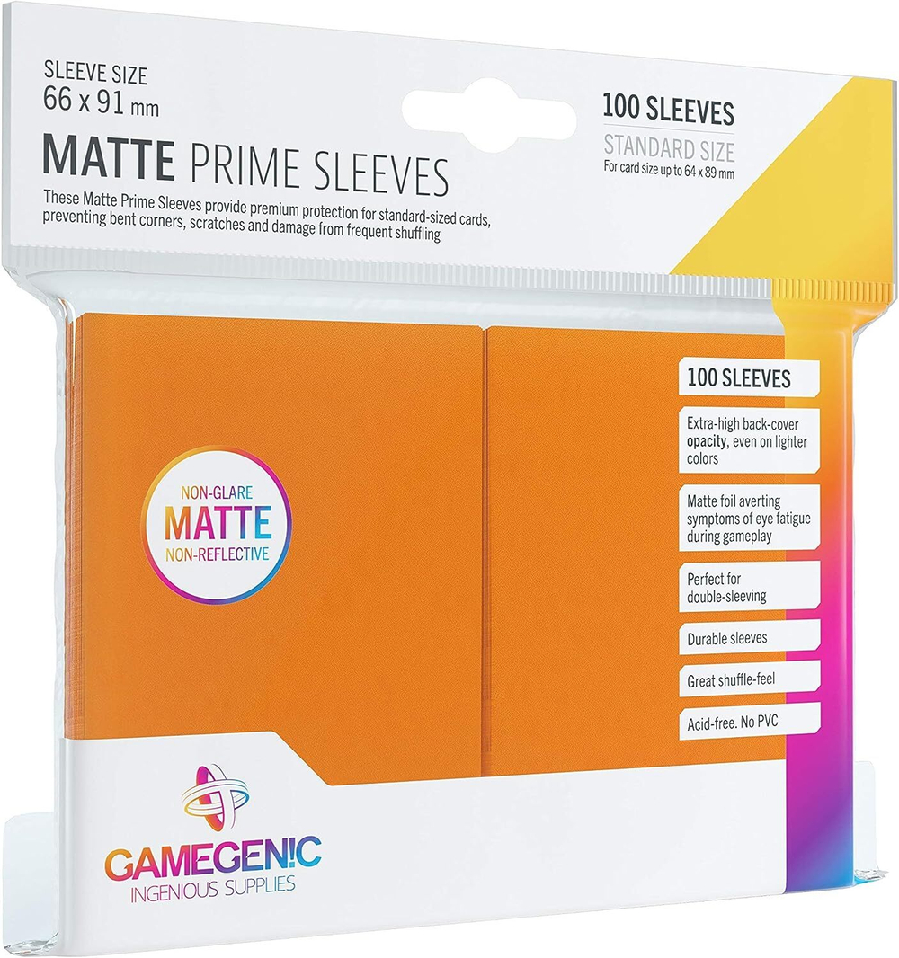 Протекторы для карт Matte Prime Sleeves Orange (100)
